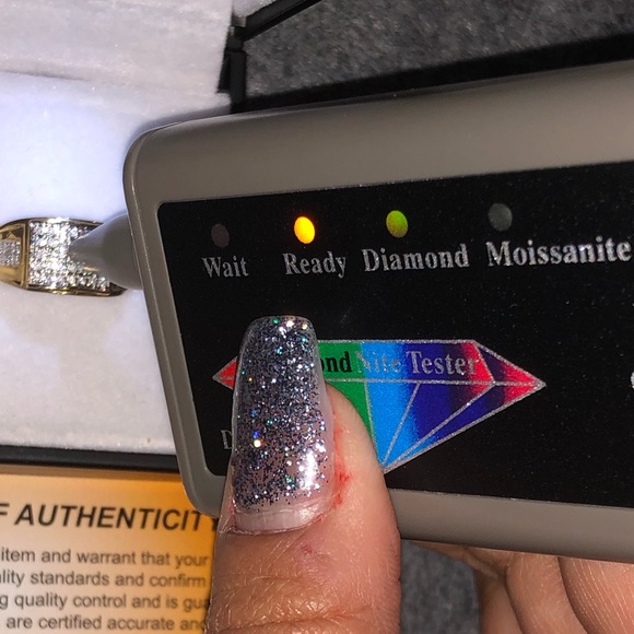 10k solid gold men engagement wedding ring real gold real diamond free appraisal - Picture 1 of 7